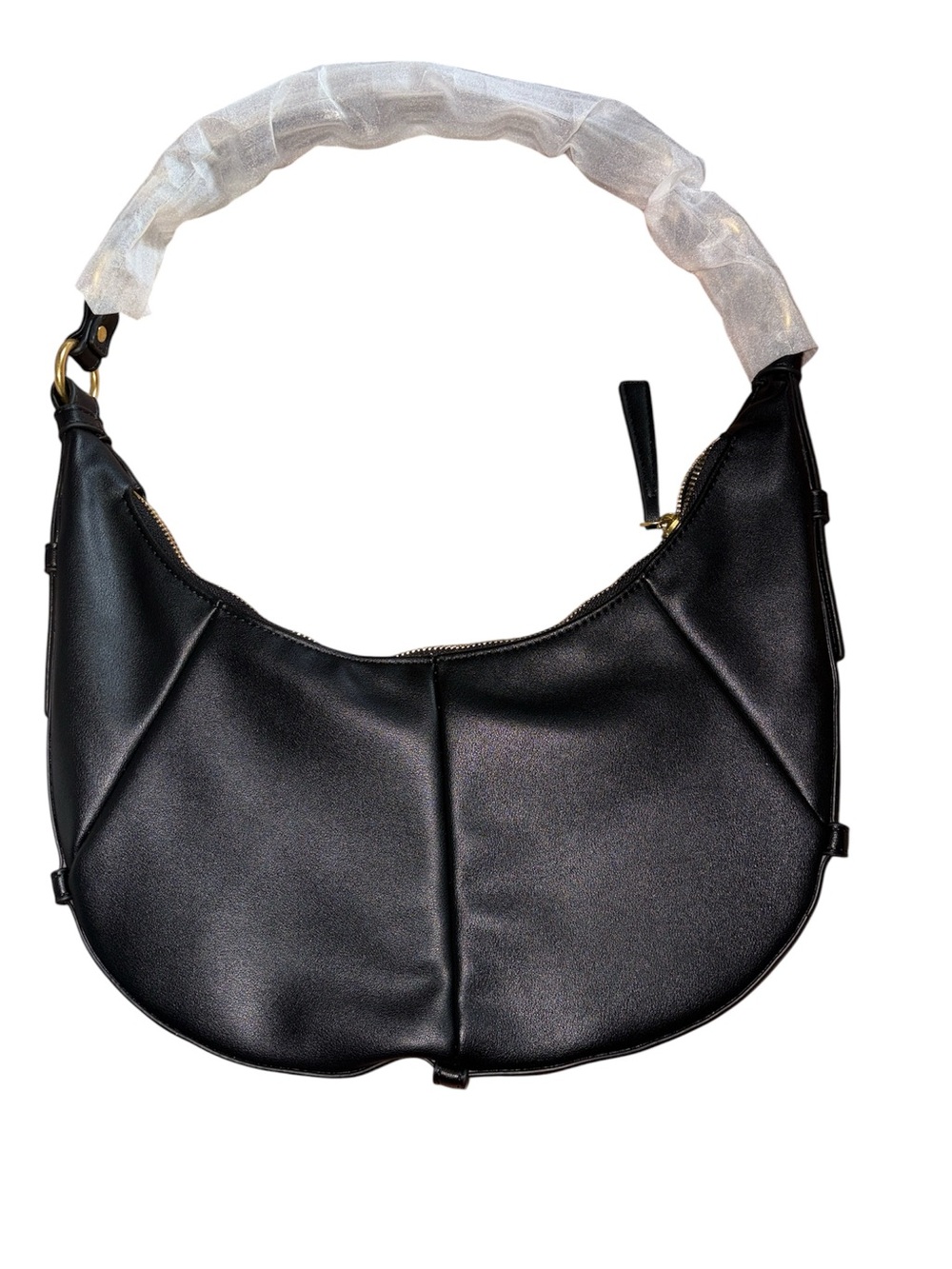 Classic Black Crescent Shoulder Bag